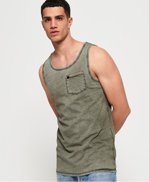 Superdry Curve Longline Férfi Mellény Világos Zöld | RJCQN9427